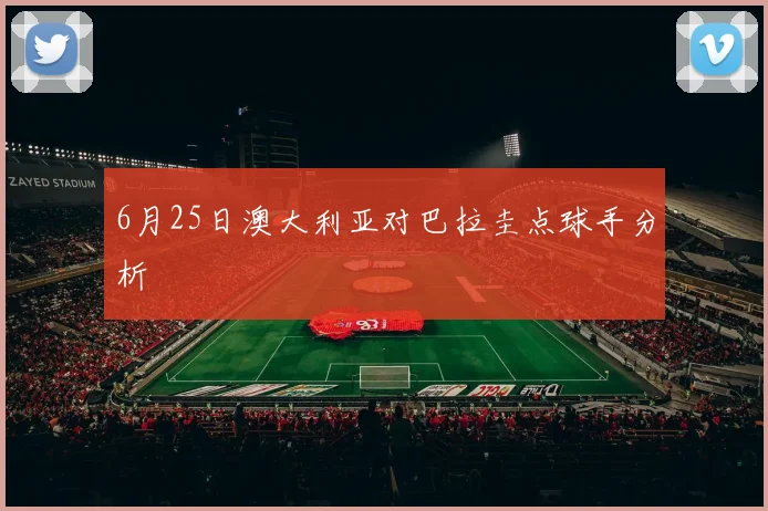 6月25日澳大利亚对巴拉圭点球手分析
